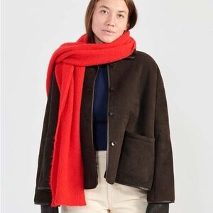 American vintage east red scarf pepper red